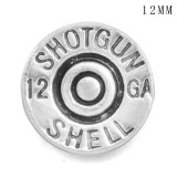 Baseball Football bullet 12MM snap silver plated  interchangable snaps jewelry