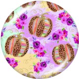 20MM   Clover   Pattern   Print   glass  snaps buttons