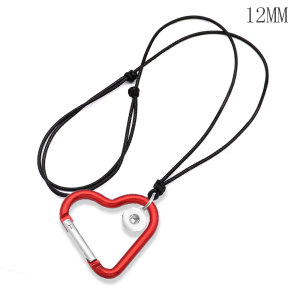 Love hook necklace  chain adjustable  fit 12MM chunks snaps jewelry