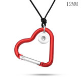 Love hook necklace  chain adjustable  fit 12MM chunks snaps jewelry
