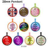 10pcs/lot  Keep Calm   glass picture printing products of various sizes  Fridge magnet cabochon