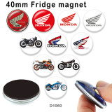 10pcs/lot  motorcycle Car  glass picture printing products of various sizes  Fridge magnet cabochon