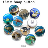 10pcs/lot   Beach Ocean  sea turtle  glass picture printing products of various sizes  Fridge magnet cabochon