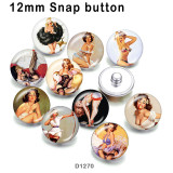 10pcs/lot   Famous  stars  glass picture printing products of various sizes  Fridge magnet cabochon