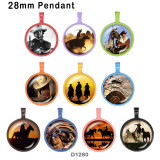 10pcs/lot   Pistol   glass picture printing products of various sizes  Fridge magnet cabochon