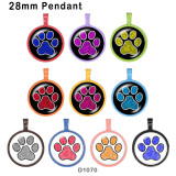 10pcs/lot  pattern  glass picture printing products of various sizes  Fridge magnet cabochon