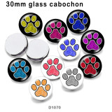 10pcs/lot  pattern  glass picture printing products of various sizes  Fridge magnet cabochon