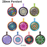 10pcs/lot   Flower  glass picture printing products of various sizes  Fridge magnet cabochon