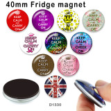 10pcs/lot  Keep Calm   glass picture printing products of various sizes  Fridge magnet cabochon