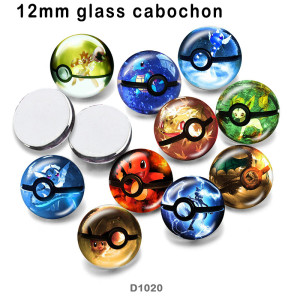 10pcs/lot  Pets   Elves  glass picture printing products of various sizes  Fridge magnet cabochon