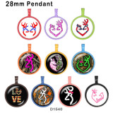 10pcs/lot   Deer  glass picture printing products of various sizes  Fridge magnet cabochon
