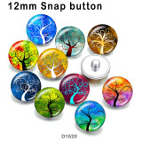 10pcs/lot   tree of life  glass picture printing products of various sizes  Fridge magnet cabochon