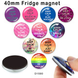 10pcs/lot  Keep calm  glass picture printing products of various sizes  Fridge magnet cabochon