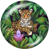 Painted metal Painted metal 20mm snap buttons  snap buttons  Tiger  Deer   Print