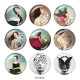 Painted metal 20mm snap buttons   Butterfly   girl   Print