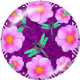 Painted metal Painted metal 20mm snap buttons  snap buttons  Flower  Butterfly   Print