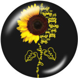 Painted metal Painted metal 20mm snap buttons  snap buttons  Sunflower  Print