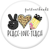 Painted metal Painted metal 20mm snap buttons  snap buttons  Peace  love  Faith  Cat   Print