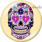 Painted metal Painted metal 20mm snap buttons  snap buttons  skull Car  Motorcycle   Print