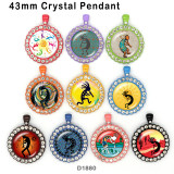 10pcs/lot  Birthstone  glass picture printing products of various sizes  Fridge magnet cabochon
