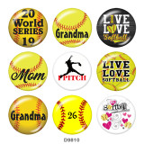 Painted metal 20mm snap buttons   MOM  Print