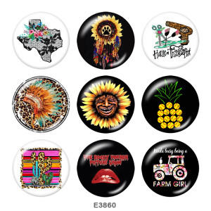 Painted metal Painted metal 20mm snap buttons  snap buttons  Dreamcatcher  Print