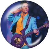 Painted metal 20mm snap buttons  Famous  music   Print