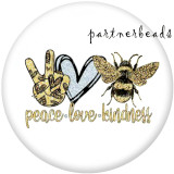 Painted metal Painted metal 20mm snap buttons  snap buttons  Peace  love  Faith  Cat   Print