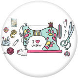 Painted metal Painted metal 20mm snap buttons  snap buttons  Love to Sew  Print