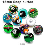 10pcs/lot  Billiards  glass picture printing products of various sizes  Fridge magnet cabochon