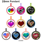 10pcs/lot   love  glass picture printing products of various sizes  Fridge magnet cabochon