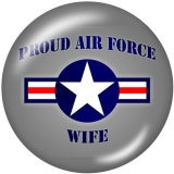 Painted metal Painted metal 20mm snap buttons  snap buttons  Air  force  Print