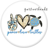 Painted metal Painted metal 20mm snap buttons  snap buttons  Peace  love  Faith  Cat   Print