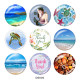 Painted metal 20mm snap buttons   sea  turtle   Print  Beach Ocean