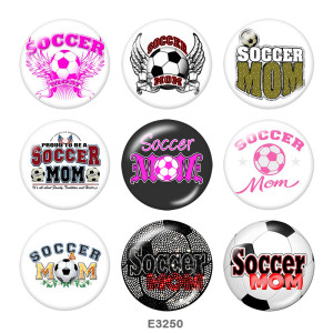 Painted metal Painted metal CHEER 20mm snap buttons  snap buttons  MOM  Print
