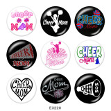 Painted metal Painted metal 20mm snap buttons  snap buttons  Cheer  MOM  Print