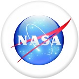 Painted metal 20mm snap buttons  NASA    Print