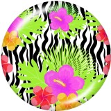 Painted metal 20mm snap buttons   Clover   Pattern   Print