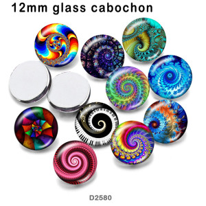 10pcs/lot  pattern  glass picture printing products of various sizes  Fridge magnet cabochon