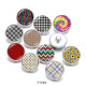 Painted metal 20mm snap buttons   Pattern   Print