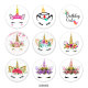 Painted metal Painted metal 20mm snap buttons  snap buttons   Unicorn   Print