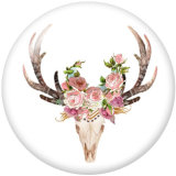 Painted metal Painted metal 20mm snap buttons  snap buttons  Deer   Print
