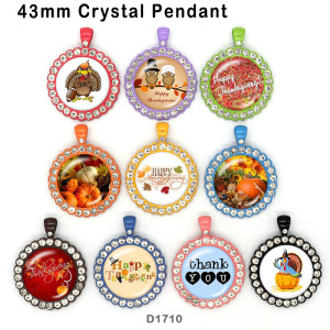 10pcs/lot  Thanksgiving   glass picture printing products of various sizes  Fridge magnet cabochon