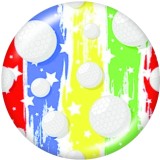Painted metal 20mm snap buttons   Volleyball   Basketball   Print