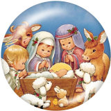 Painted metal Painted metal 20mm snap buttons  snap buttons  Christmas  Family   Print