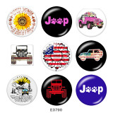 Painted metal Painted metal 20mm snap buttons  snap buttons  Sunflower  Car  Print