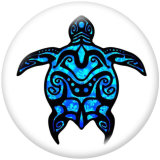 Painted metal Painted metal 20mm snap buttons  snap buttons  Sea  turtle  Print Beach Ocean