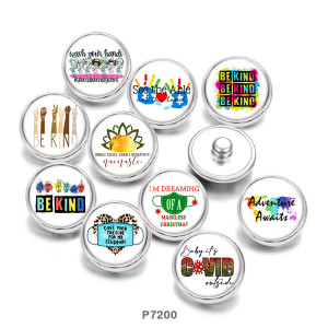 Painted metal 20mm snap buttons  Nurse  Print