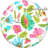 Painted metal Painted metal 20mm snap buttons  snap buttons   Pattern  Flower   Print