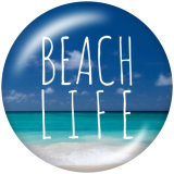 Painted metal 20mm snap buttons   Summer  Sea  turtle   Print Beach Ocean